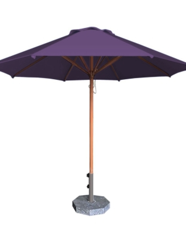 Dù tròn đúng tâm 1 tầng - Khung gỗ - Đường kính 3m - Màu xanh rêu