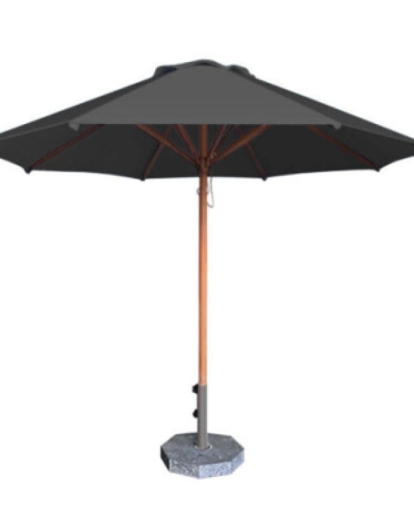 Dù tròn đúng tâm 1 tầng - Khung gỗ - Đường kính 3m - Màu vàng