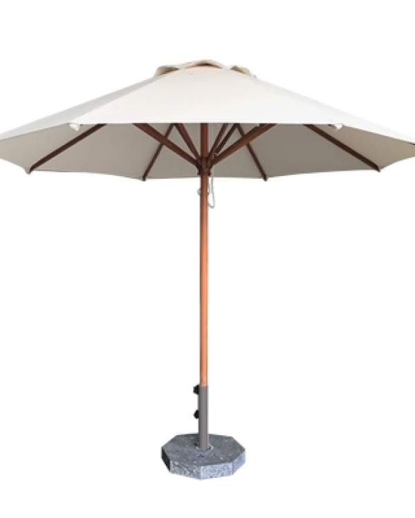 Dù tròn đúng tâm 1 tầng - Khung gỗ - Đường kính 3m - Màu tím