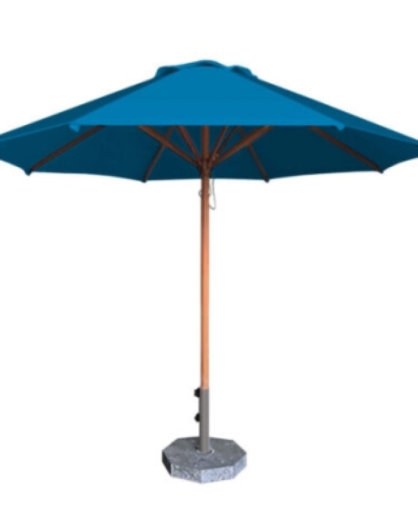 Dù tròn đúng tâm 1 tầng - Khung gỗ - Đường kính 3m - Màu xanh lá cây