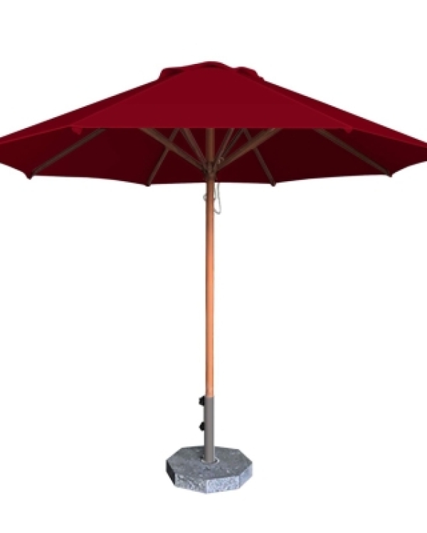 Dù tròn đúng tâm 1 tầng - Khung gỗ - Đường kính 3m - Màu hồng