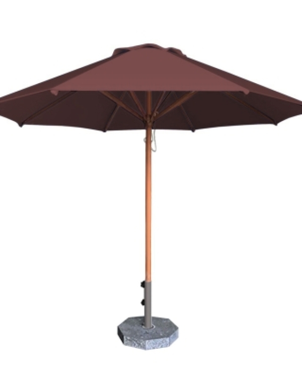 Dù tròn đúng tâm 1 tầng - Khung gỗ - Đường kính 3m - Màu xanh lá cây