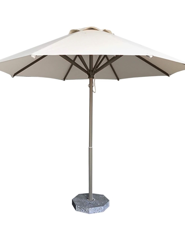 Dù tròn đúng tâm 1 tầng - Khung inox - Đường kính 3m - Màu vàng