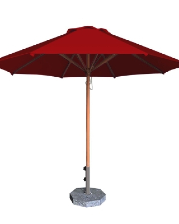 Dù tròn đúng tâm 1 tầng - Khung gỗ - Đường kính 3m - Màu tím