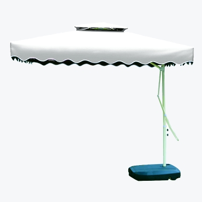 Dù lệch tâm vuông nhập khẩu 2,5mx2,5m - Màu trắng kem