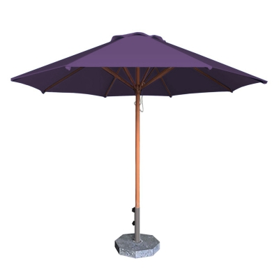 Dù tròn đúng tâm 1 tầng - Khung gỗ - Đường kính 3m - Màu tím