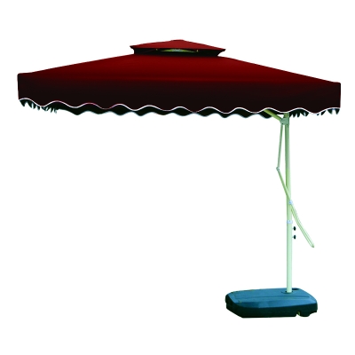 Dù lệch tâm vuông nhập khẩu 2,5mx2,5m - Màu đỏ đô