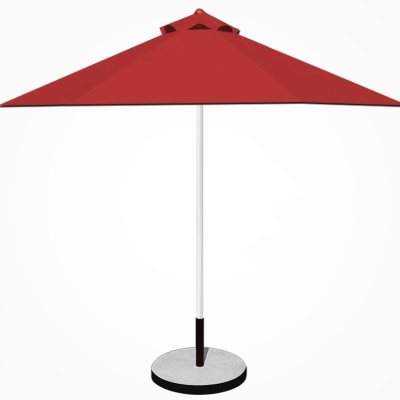 Dù tròn đúng tâm 1 tầng - Khung inox - Đường kính 3m - Màu đỏ đô