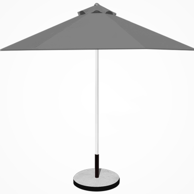 Dù tròn đúng tâm 1 tầng - Khung inox - Đường kính 3m - Màu xám