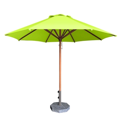 Dù tròn đúng tâm 1 tầng - Khung gỗ - Đường kính 3m - Màu xanh chuối non