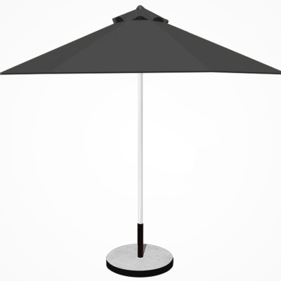 Dù tròn đúng tâm 1 tầng - Khung sắt - Đường kính 3m - Màu đen