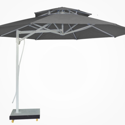 Dù lệch tâm tròn đế bê tông 3,5m - Màu xám