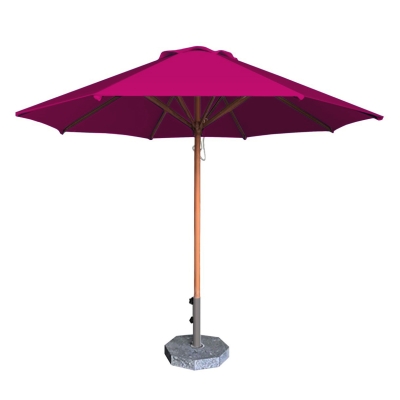 Dù tròn đúng tâm 1 tầng - Khung gỗ - Đường kính 3m - Màu hồng