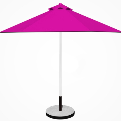 Dù tròn đúng tâm 1 tầng - Khung inox - Đường kính 3m - Màu hồng