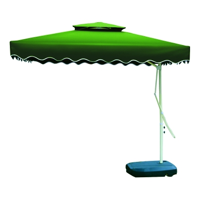 Dù lệch tâm vuông nhập khẩu 2,5mx2,5m - Màu xanh lá cây