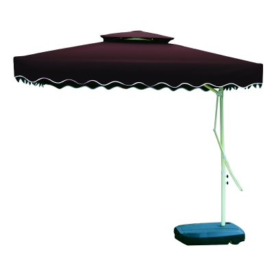 Dù lệch tâm vuông nhập khẩu 2,5mx2,5m - Màu nâu đậm