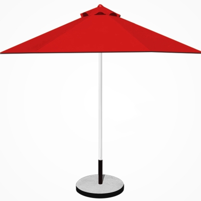 Dù tròn đúng tâm 1 tầng - Khung inox - Đường kính 3m - Màu đỏ tươi