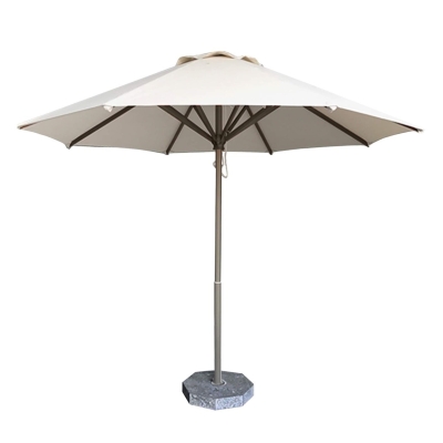 Dù tròn đúng tâm 1 tầng - Khung inox - Đường kính 3m - Màu trắng