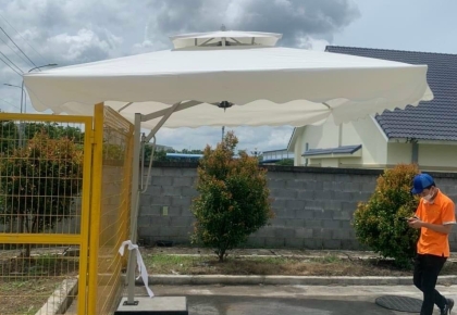 Dù Lệch Tâm – Giải Pháp Che Nắng Ngoài Trời Hiện Đại