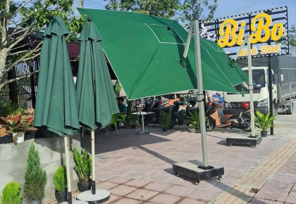 Dù Che Nắng Ngoài Trời Cho Quán Cafe – Giải Pháp Thẩm Mỹ & Tiện Lợi